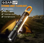 GearUP K57 PRO Rechargeable High Power Flashlight