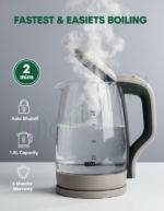 GearUP GK15 Electric Glass Kettle 1.8L (1500W) - Image 2